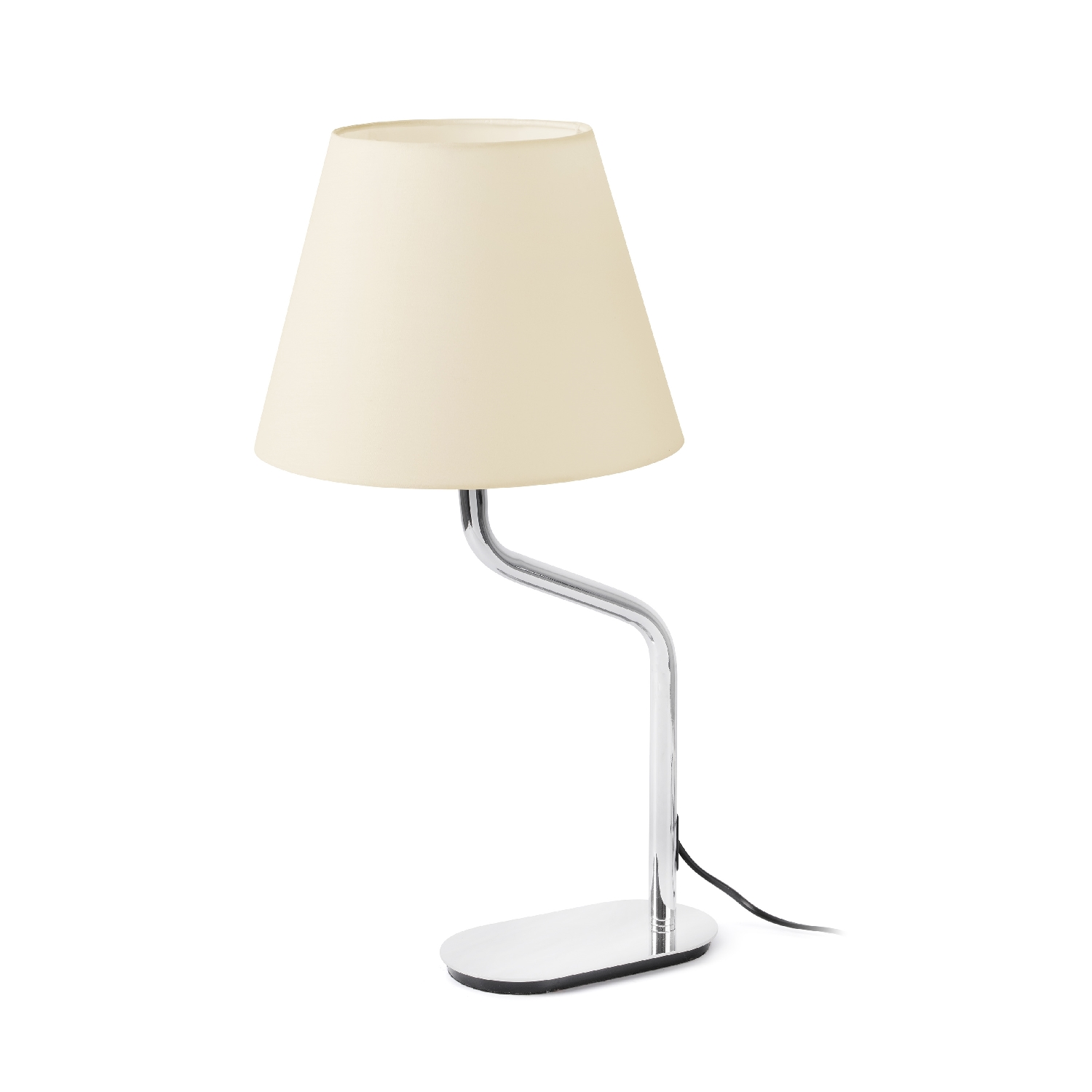 Veioza / Lampa de masa moderna design elegant ETERNA crom/bej 24008-14