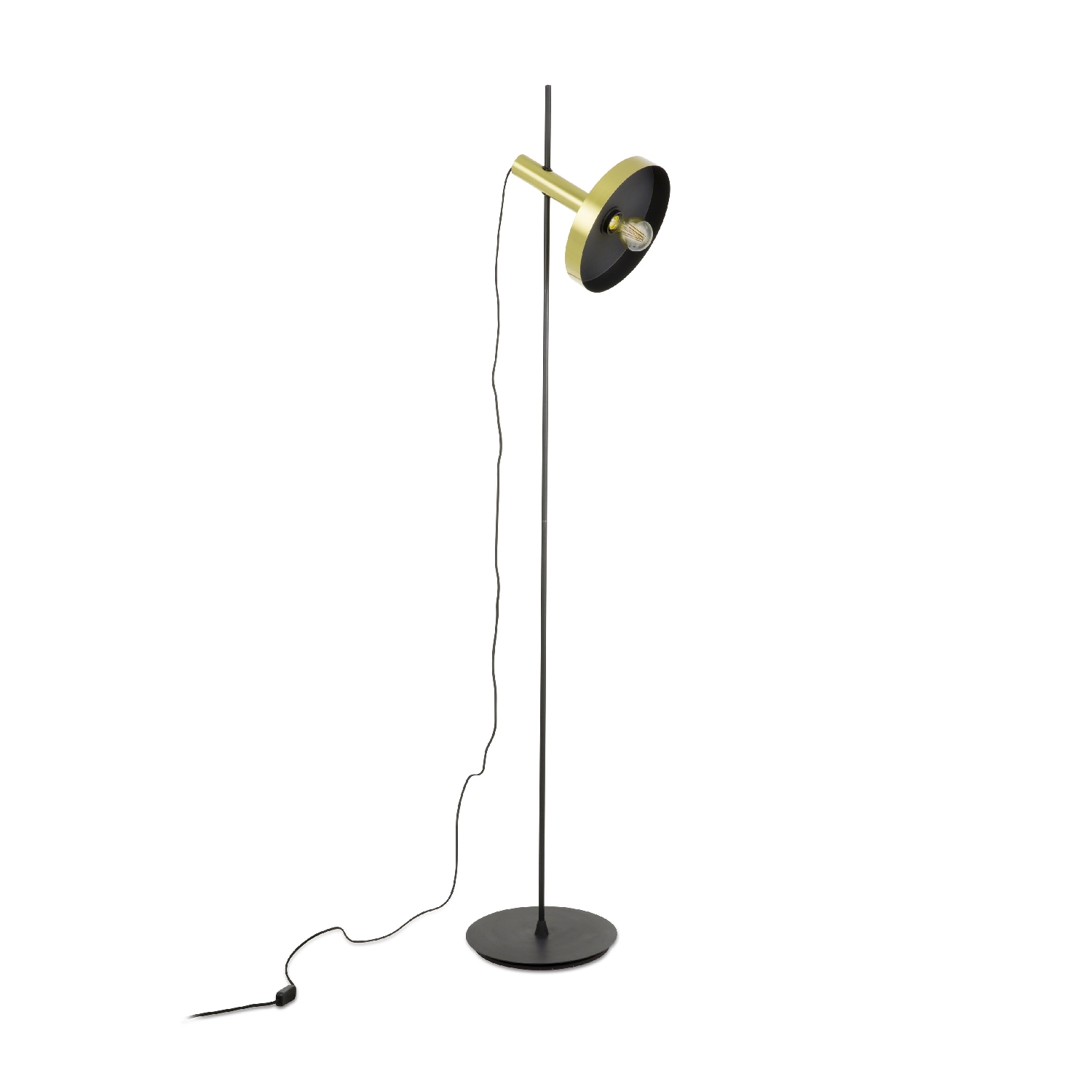 Lampadar / Lampa de podea design modern WHIZZ auriu/negru 20164-96