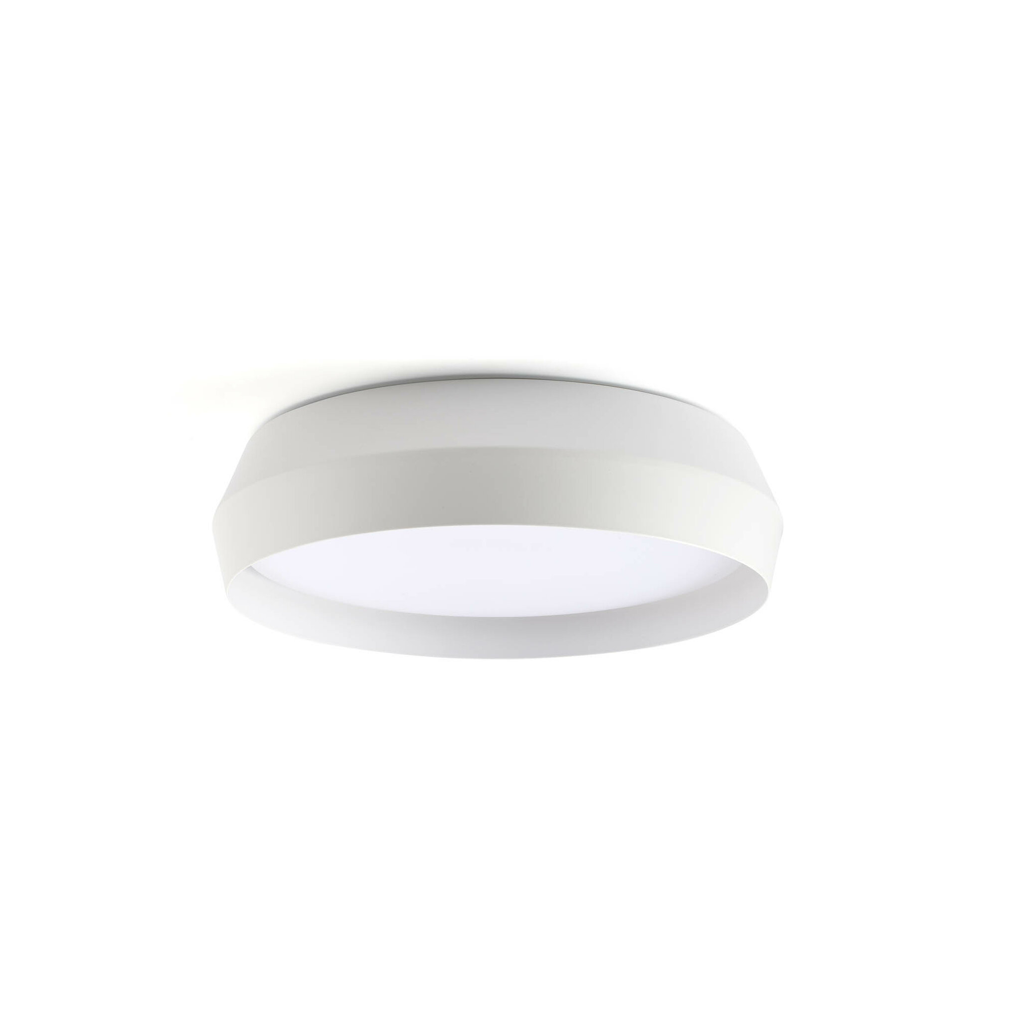 Lustra / Plafoniera LED design modern slim SHOKU Ø35cm alb