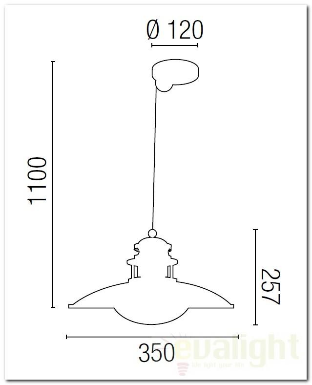 Pendul rustic diametru 35cm Winch 66204 2