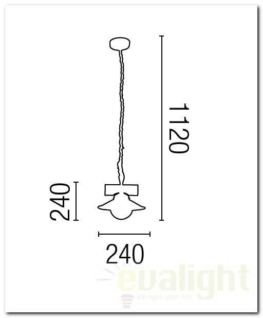 Pendul rustc stil marinar diametru 24cm Nudos 68139 2
