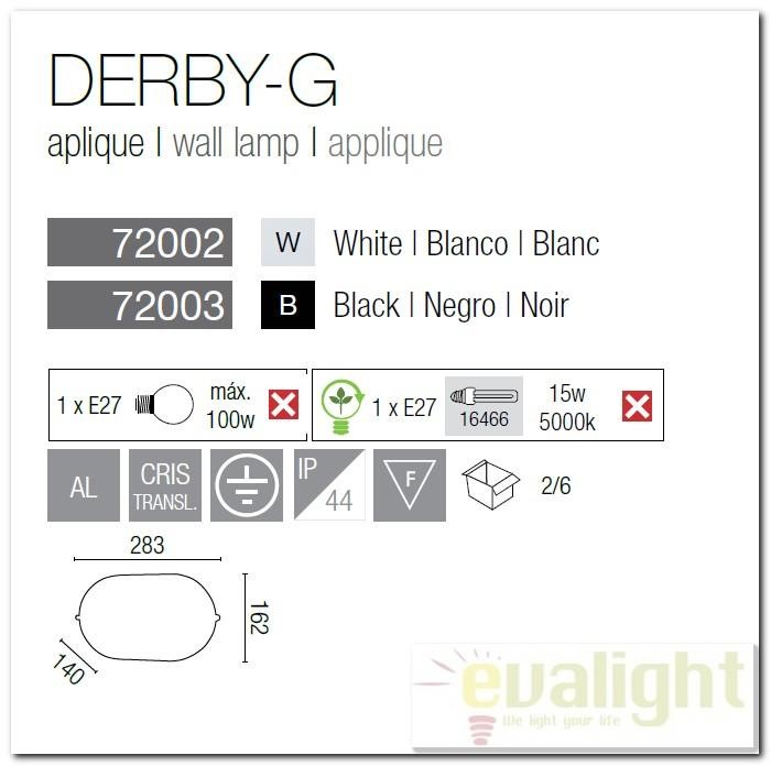 Aplica de perete exterior  IP44 Derby-G 72002 1